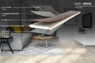 Sàn Thạch Anh Kobler Ruby KR450 6mm
