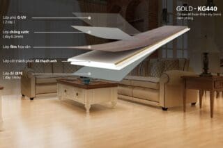 Sàn Thạch Anh Kobler Gold KG440 5mm