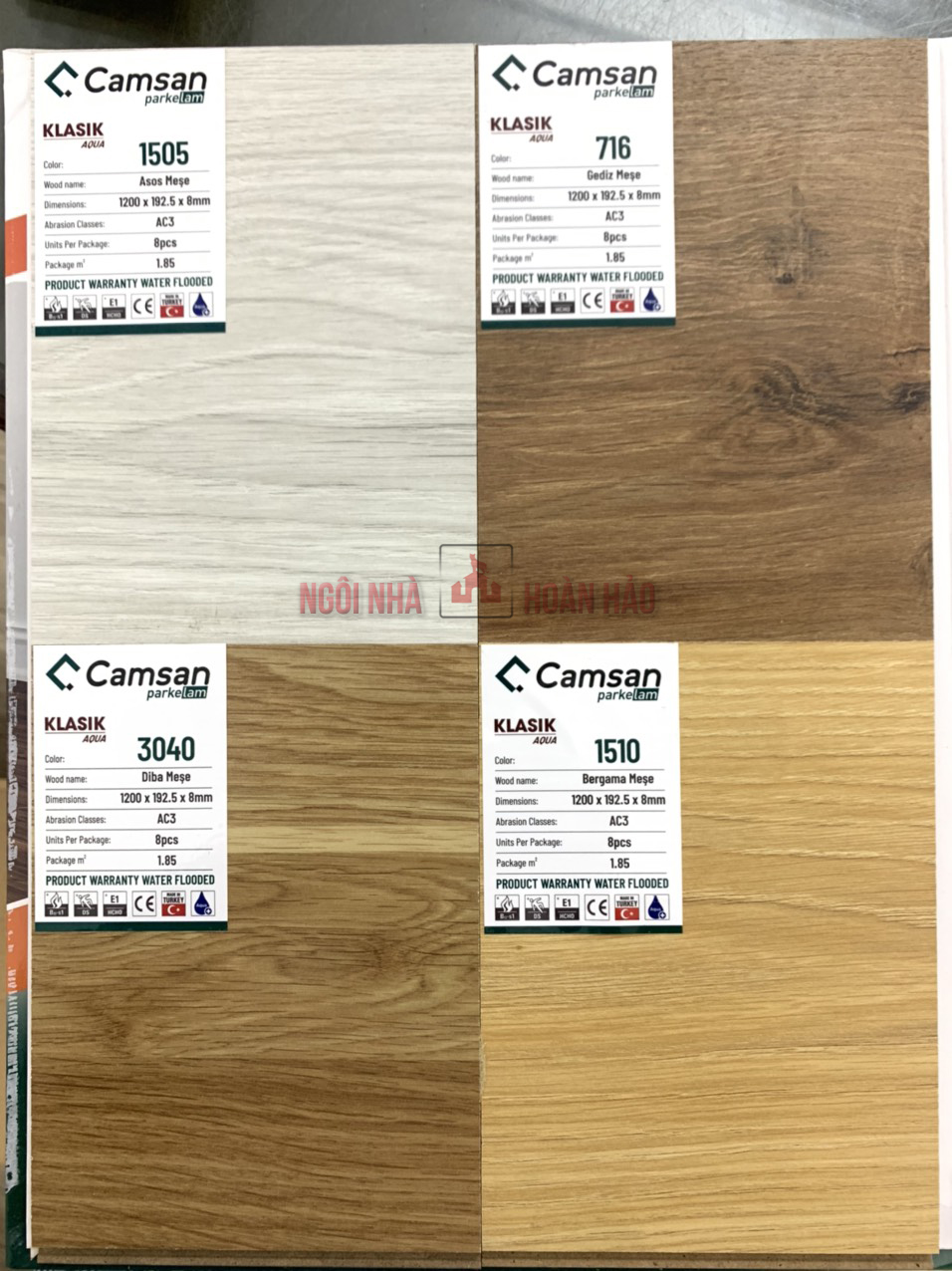 Sàn gỗ Camsan Aqua 8mm - 555 - Klasik - Ảnh 5