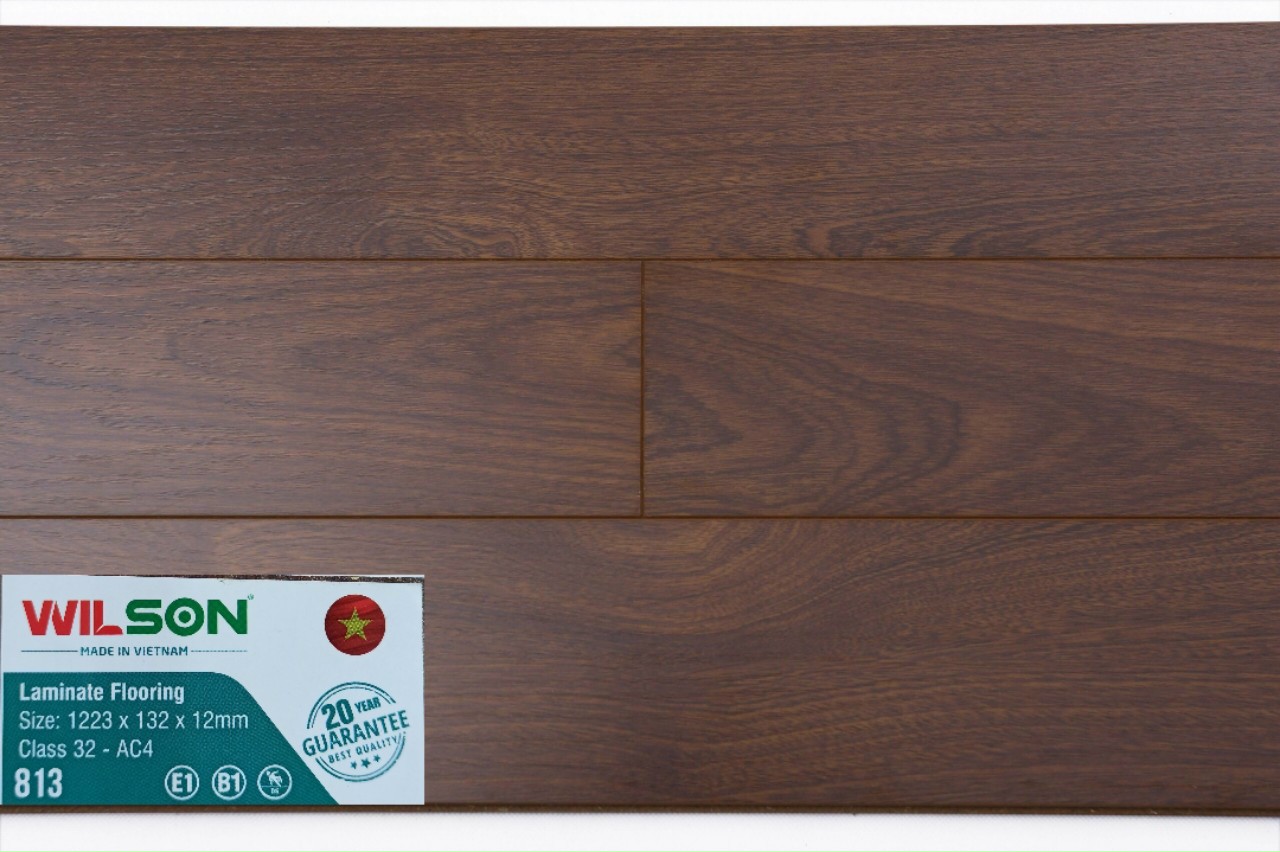 Sàn gỗ Wilson 12mm Châu Âu - vân gỗ tự nhiên