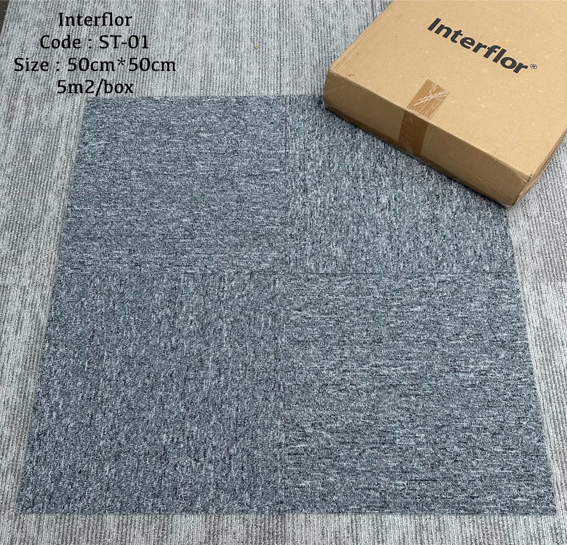 Thảm cuộn INTERFLOR lắp đặt thực tế tại văn phòng