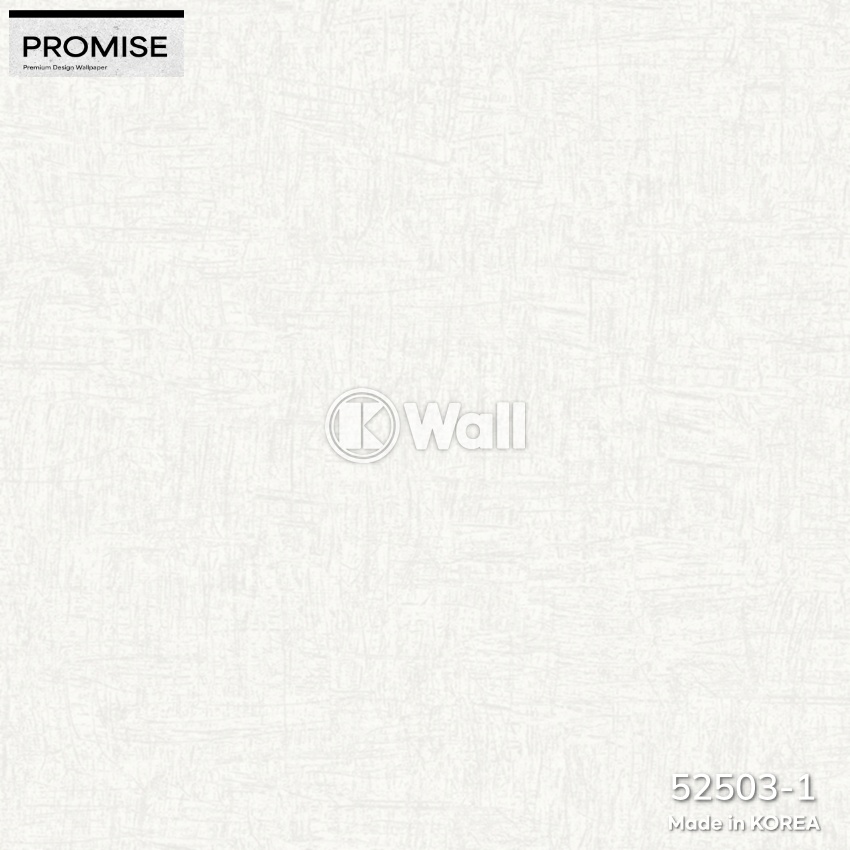 Giấy dán tường Promise Korea 52503 - Dệt Thô Trắng Kem Linen