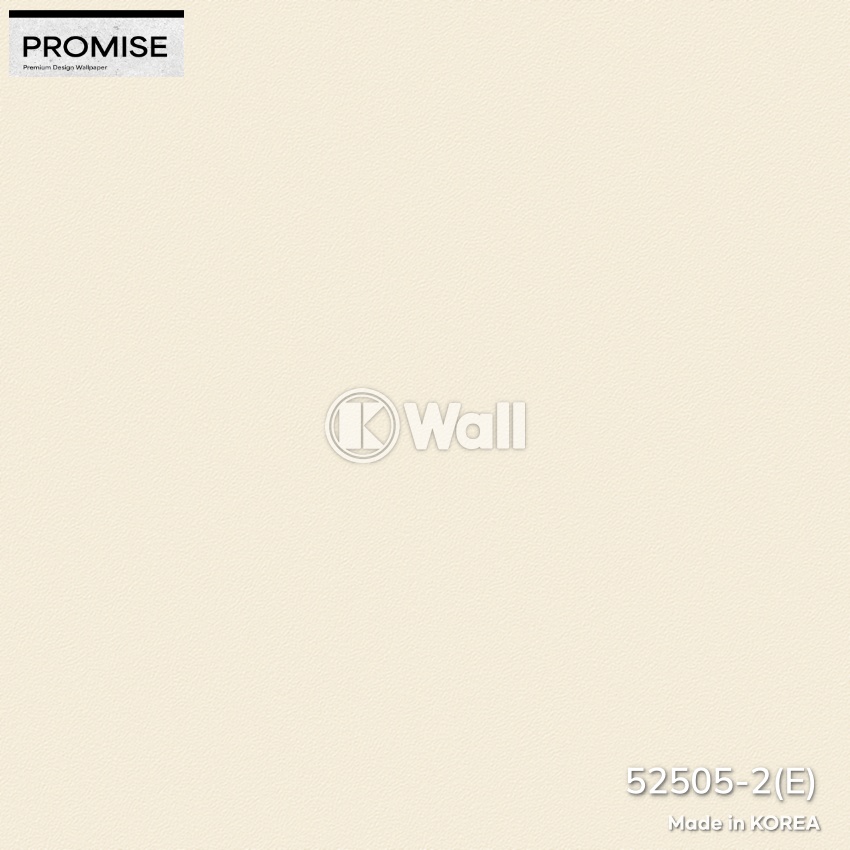 Giấy dán tường Promise Korea 52505 - Trơn Trắng Ngà Hiện Đại
