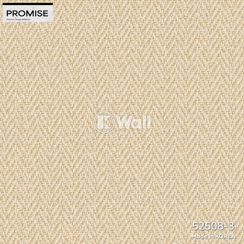 Giấy dán tường Promise Korea 52508 - Dệt Mịn Trắng Ngà Nghỉ Dưỡng