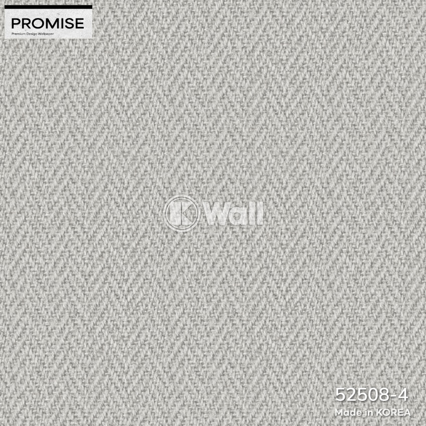 Giấy dán tường Promise Korea 52508 - Dệt Mịn Trắng Ngà Nghỉ Dưỡng