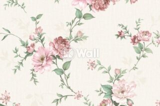 Giấy dán tường Promise Korea 52513 - Hoa Peony Shabby Chic Hồng Phấn