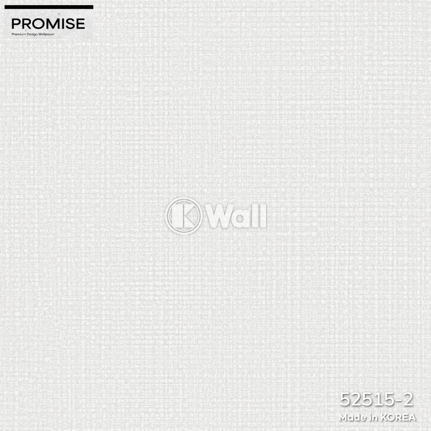 Giấy dán tường Promise Korea 52515 - Linen Bố Bắc Âu Trắng Kem