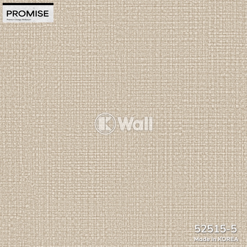 Giấy dán tường Promise Korea 52515 - Linen Bố Bắc Âu Trắng Kem