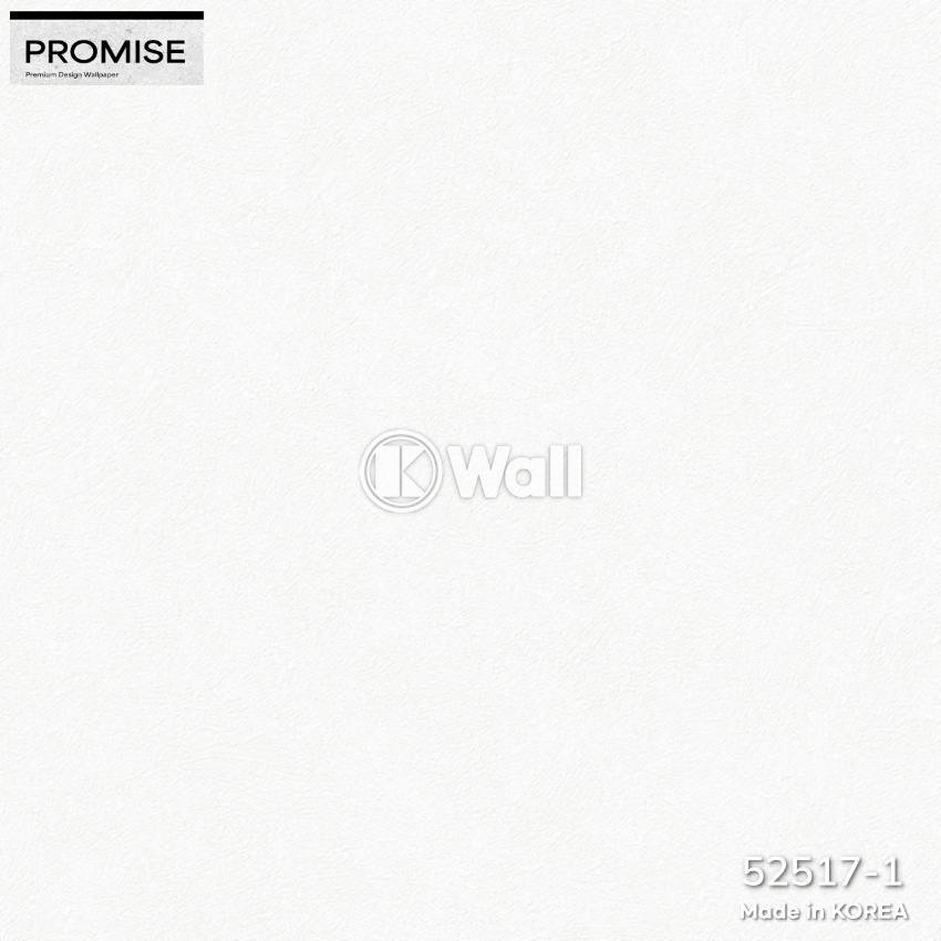 Giấy dán tường Promise Korea 52517 - Trơn Vữa Trắng Ngà Sang Trọng