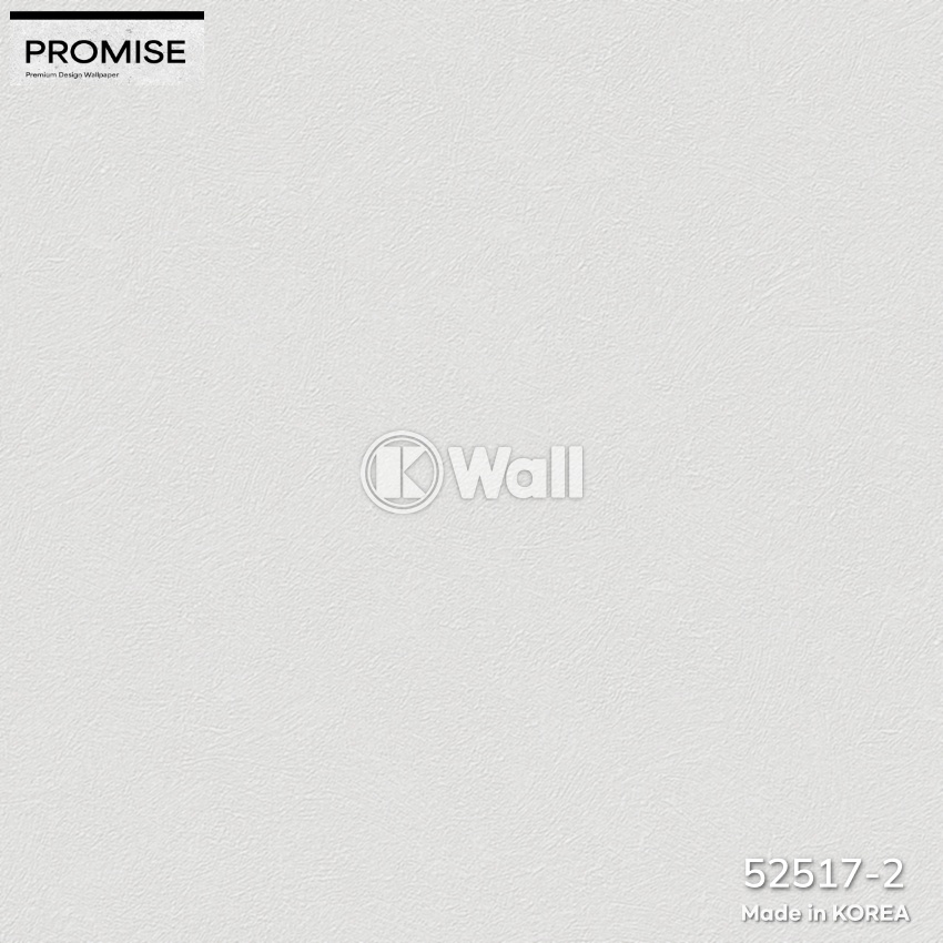 Giấy dán tường Promise Korea 52517 - Trơn Vữa Trắng Ngà Sang Trọng