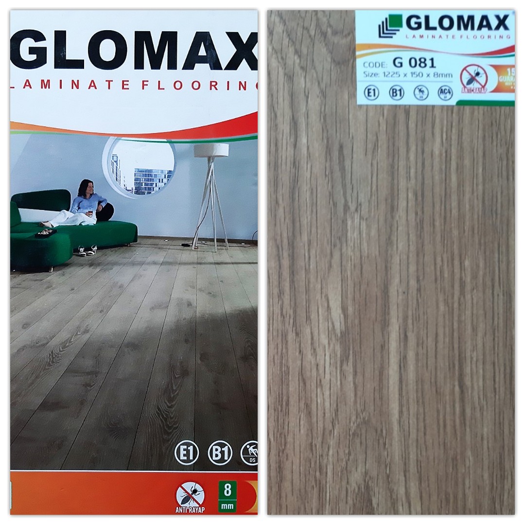Sàn gỗ Glomax 8mm G081 vân sồi tự nhiên