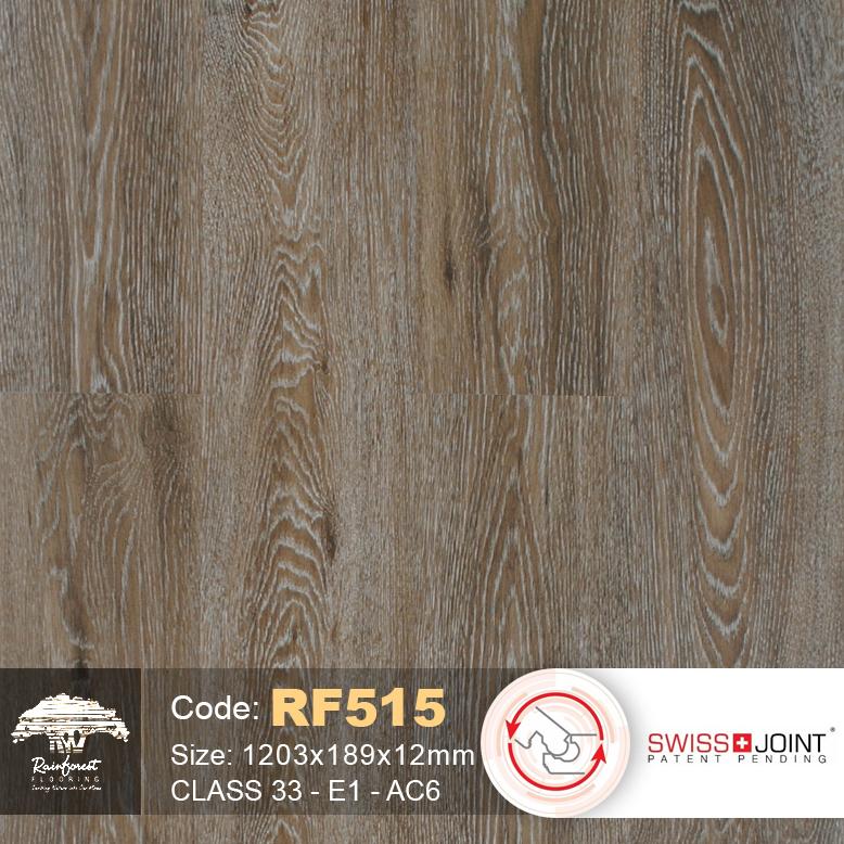 Sàn gỗ Rain Forest 12mm RF515 vân sồi tự nhiên