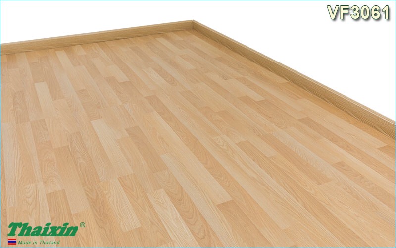 Sàn gỗ Thaixin 8mm VF3061 sồi be Scandinavian
