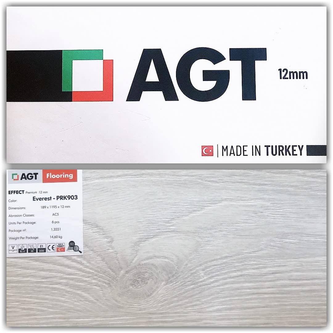 Sàn gỗ AGT 12mm PRK903 - tone trung tính ấm AC5