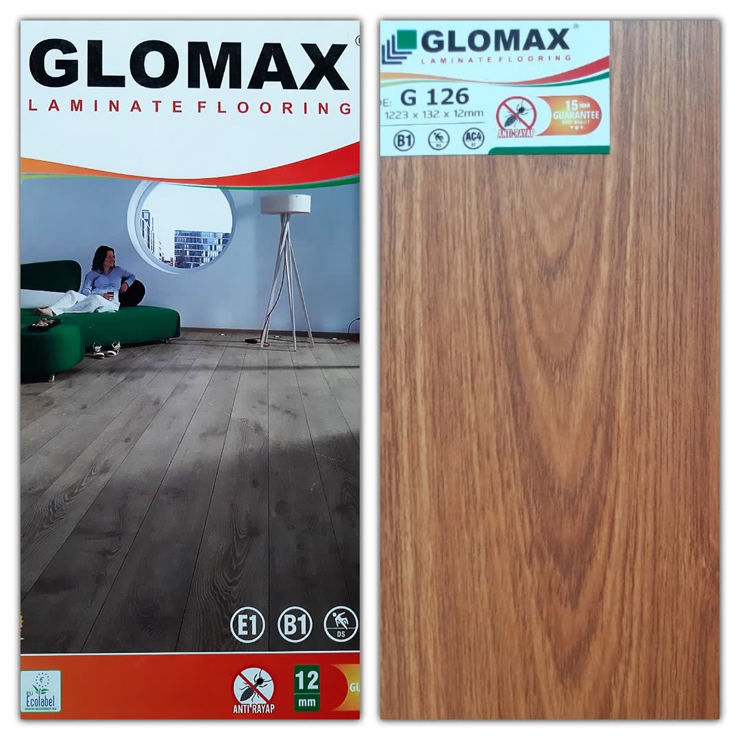 Sàn gỗ Glomax 12mm bản dày hèm khóa click