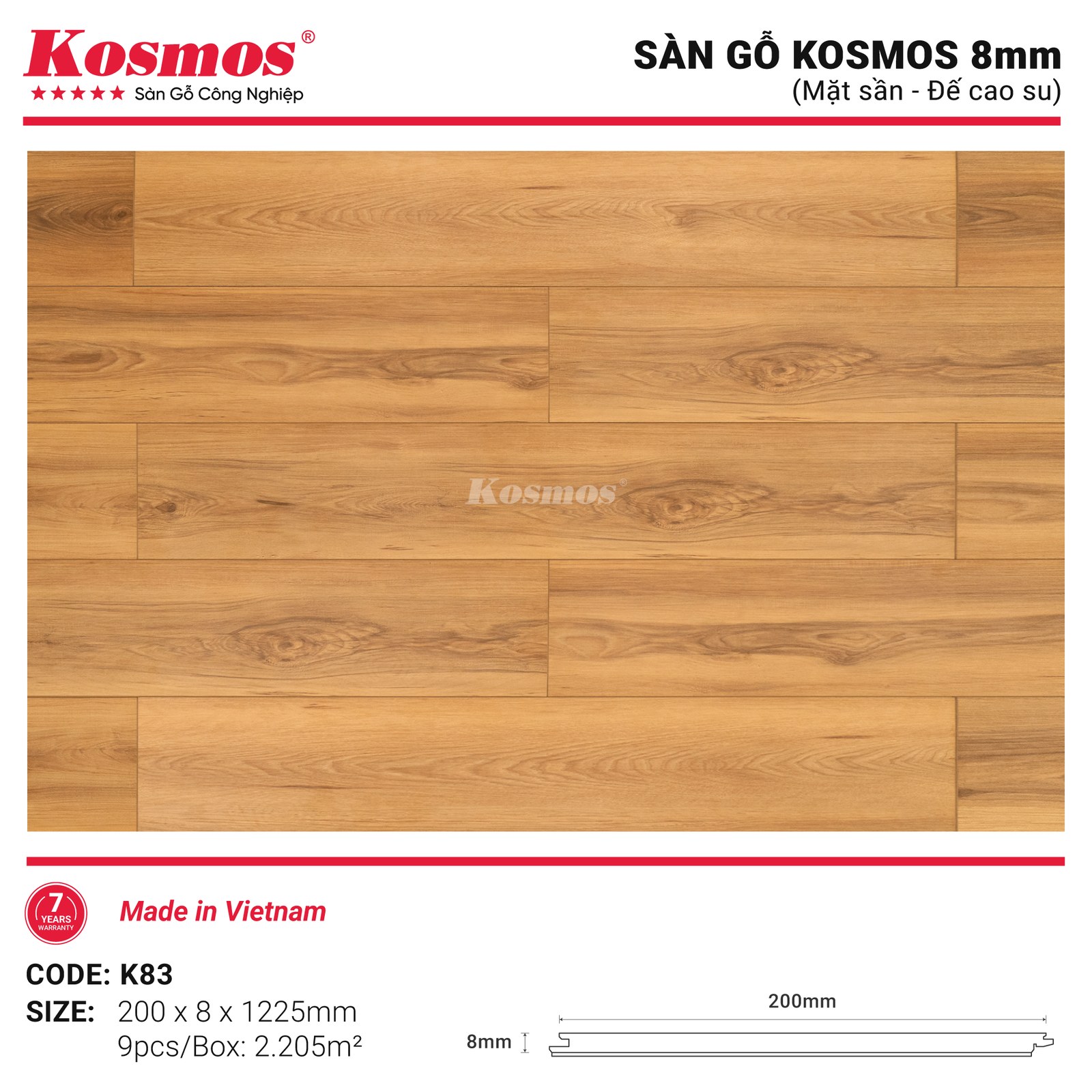 Sàn gỗ Kosmos K83
