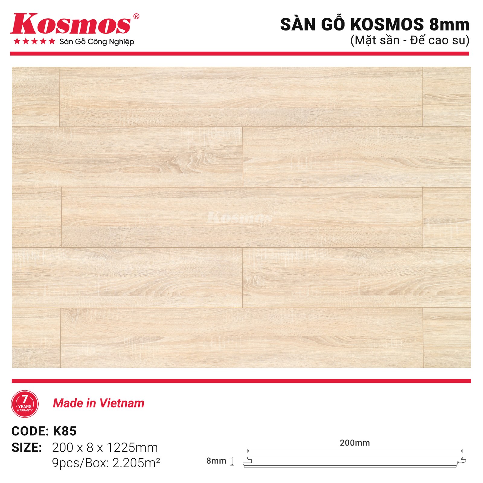 Sàn gỗ Kosmos K85