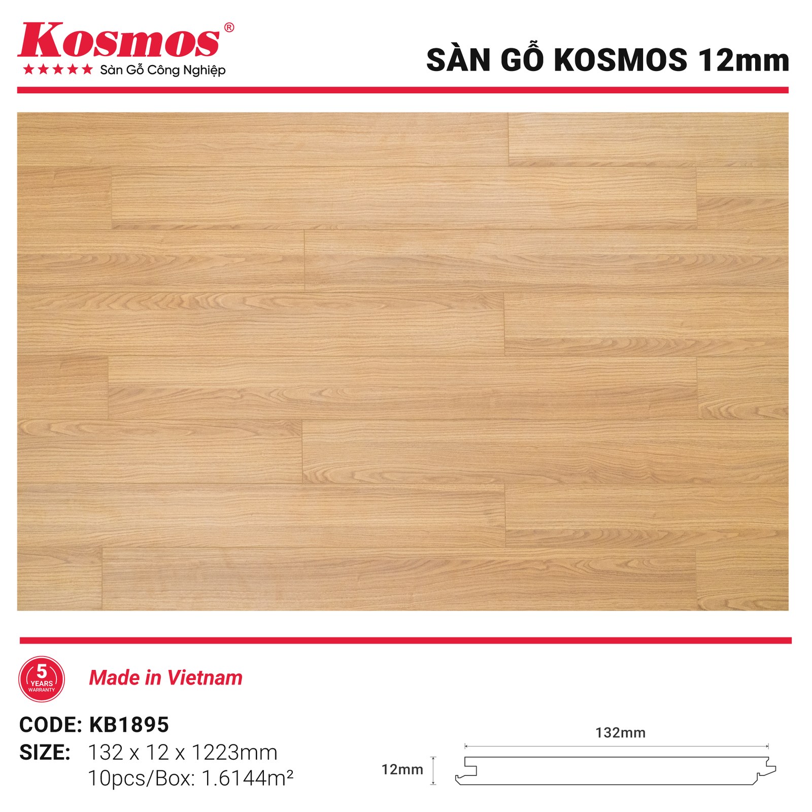 Sàn gỗ Kosmos KB1895