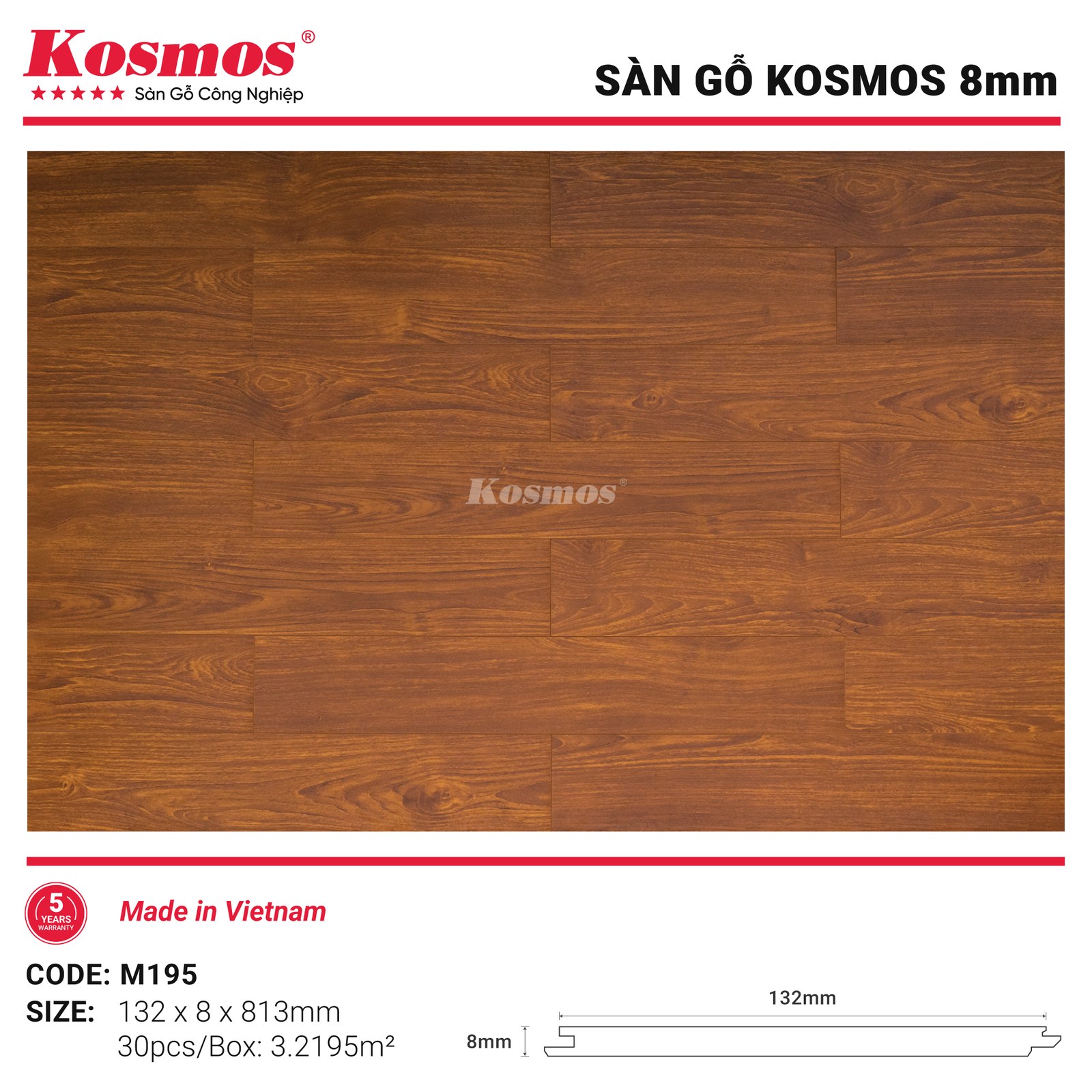 Sàn gỗ Kosmos M195
