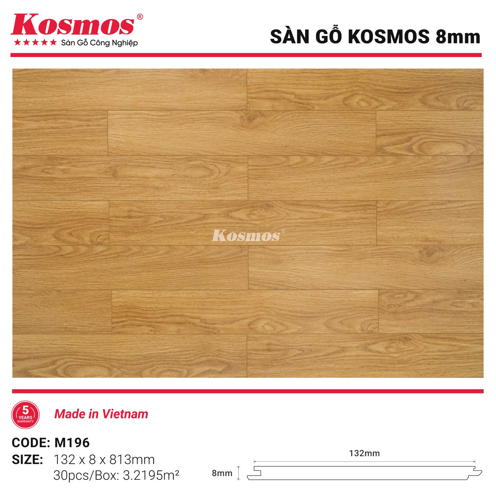 Sàn gỗ Kosmos M196