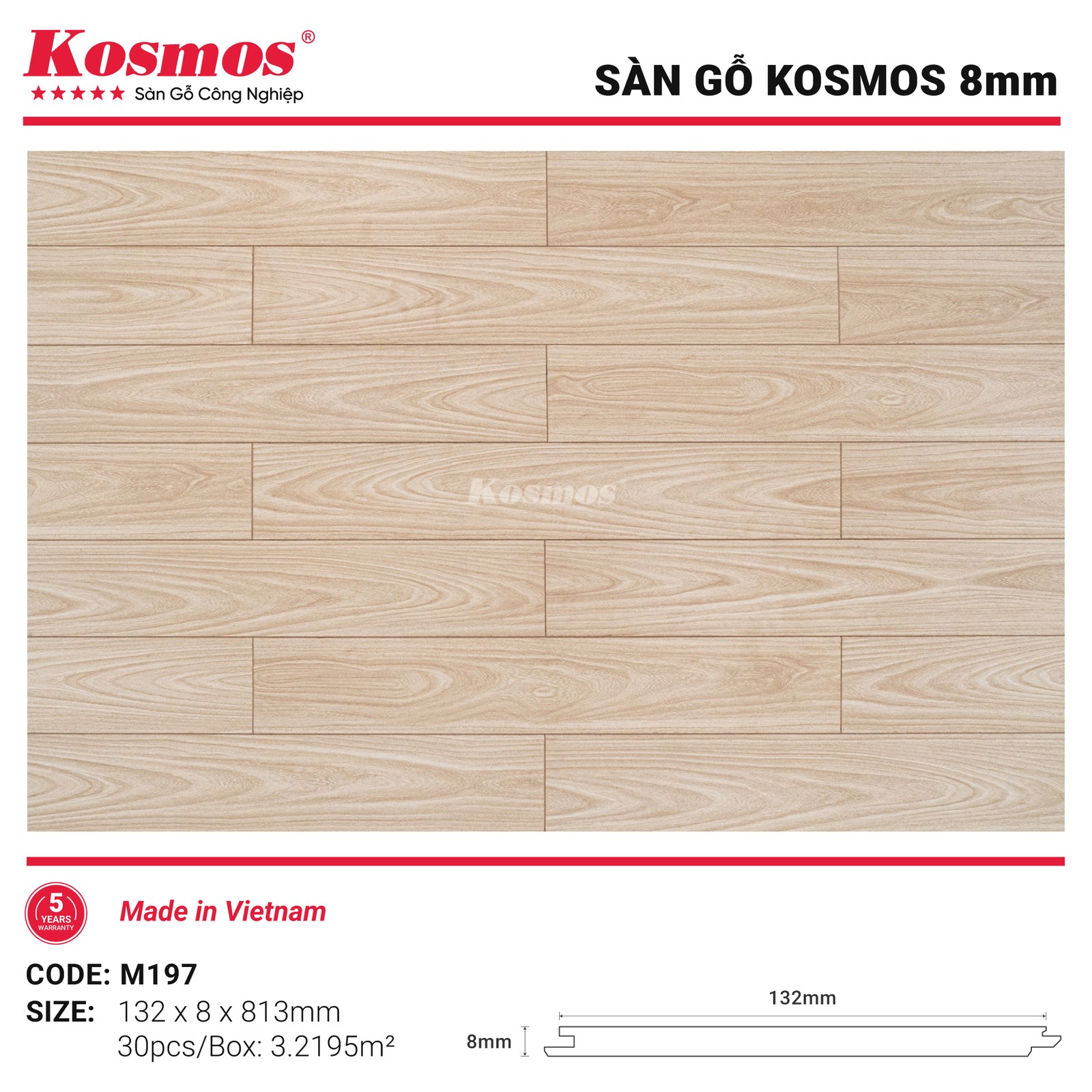 Sàn gỗ Kosmos M197