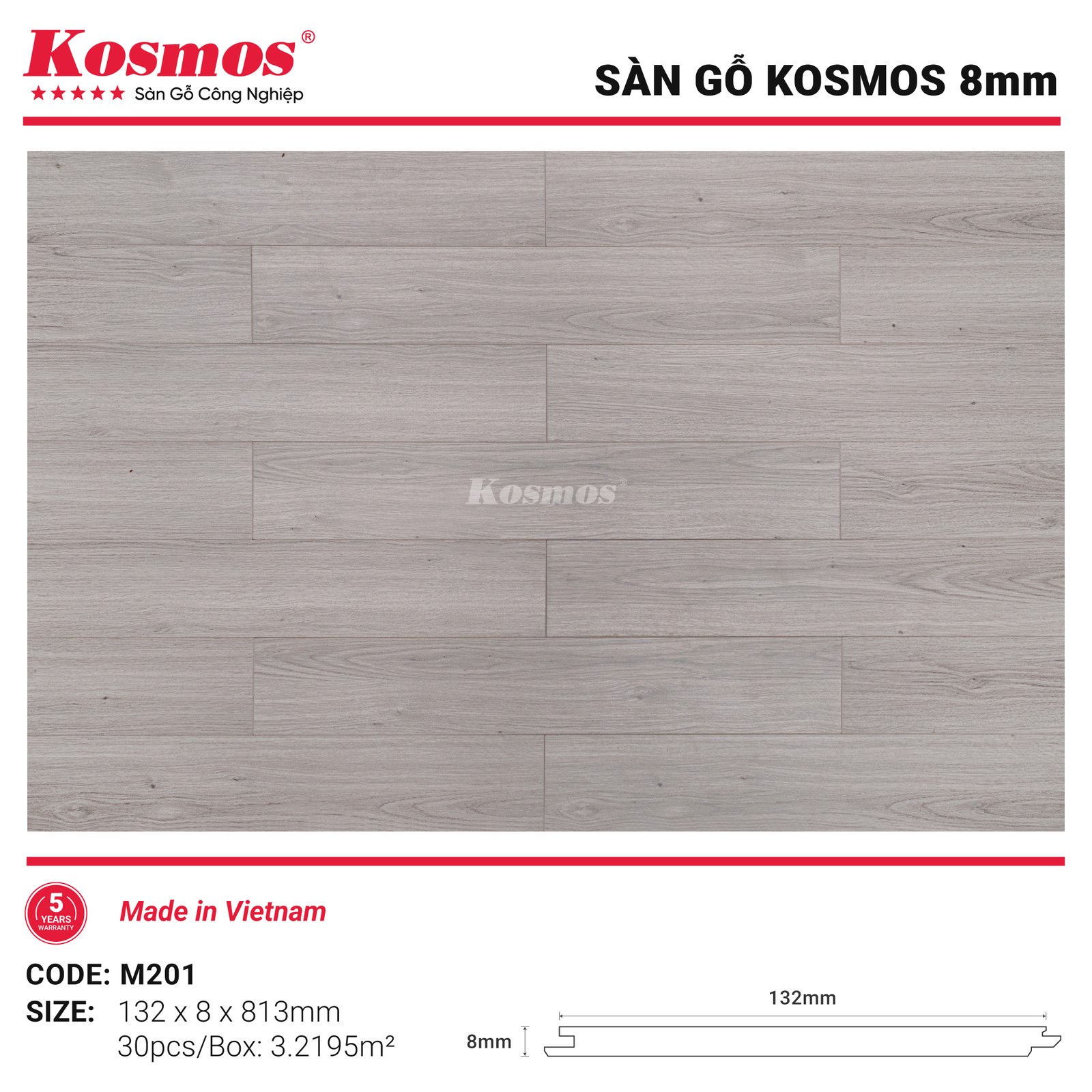 Sàn gỗ Kosmos M201