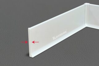 Nẹp nhôm DC80A Trắng - Sàn Gỗ Thiên Ngân