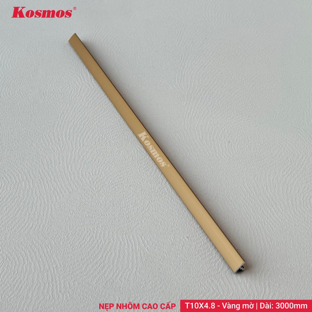 Nẹp nhôm T10X4.8 Vàng mờ - Sàn Gỗ Thiên Ngân