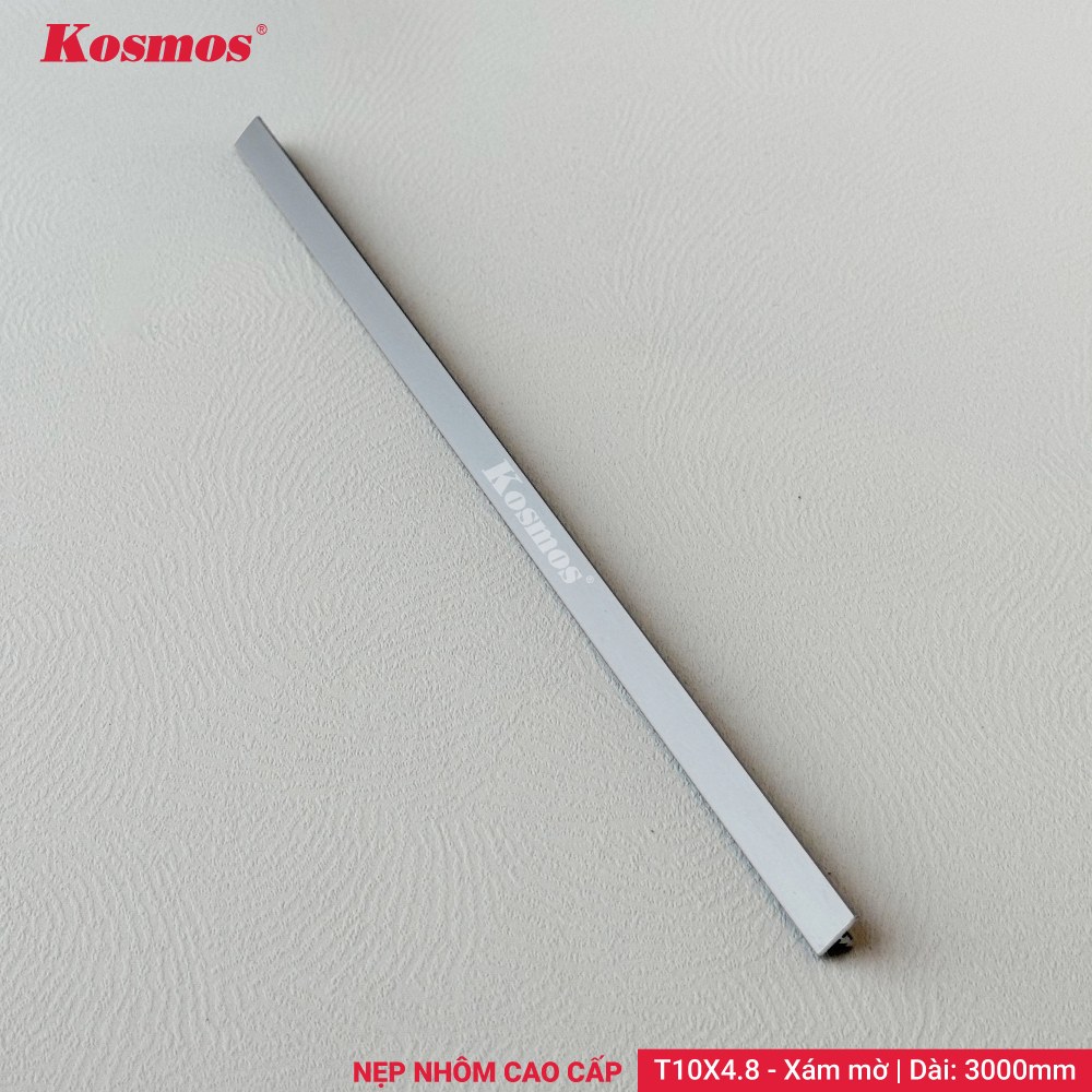 Nẹp nhôm T10X4.8 Xám mờ - Sàn Gỗ Thiên Ngân