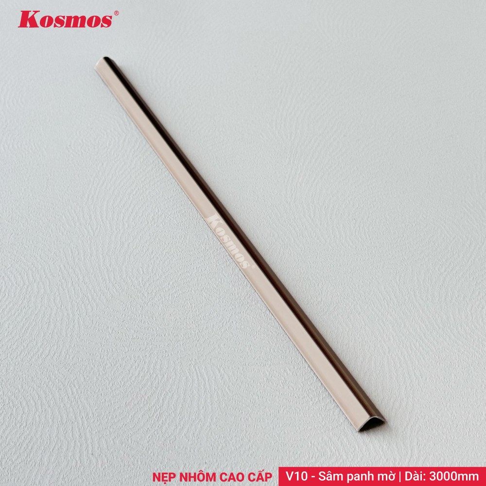 Nẹp nhôm V10 Sâm panh mờ - Sàn Gỗ Thiên Ngân