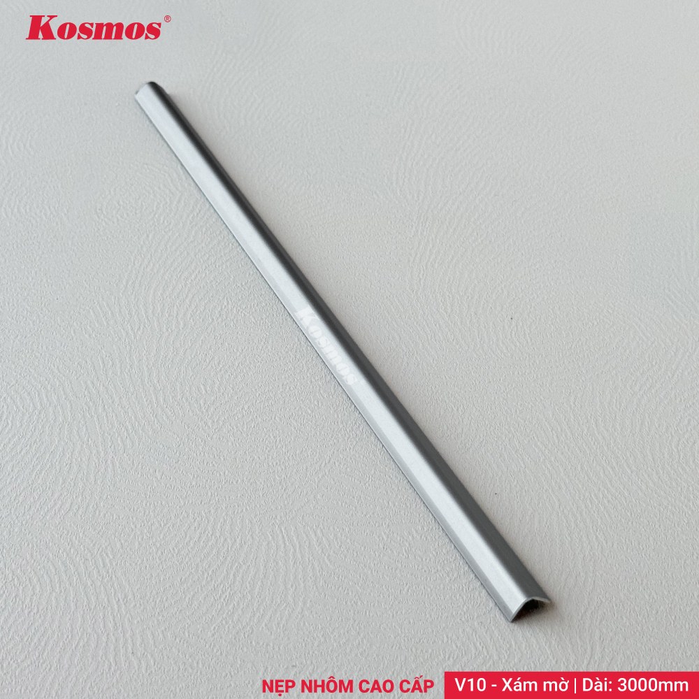 Nẹp nhôm V10 Xám mờ - Sàn Gỗ Thiên Ngân