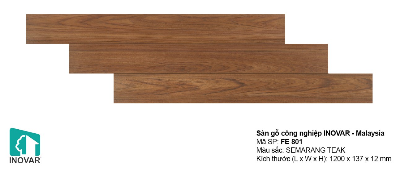 Thi công sàn gỗ Inovar 12mm trọn gói tại TPHCM