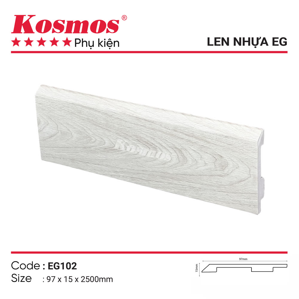 Len chân tường gỗ công nghiệp EG97 cao cấp