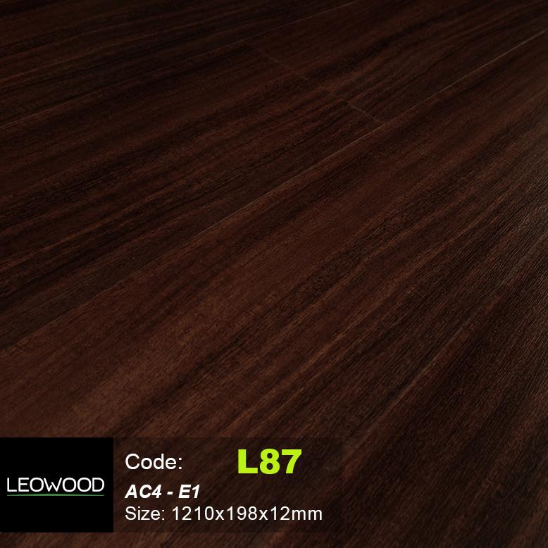 Thi công sàn gỗ LeoWood 12mm L87 vân gỗ tự nhiên ấm cúng