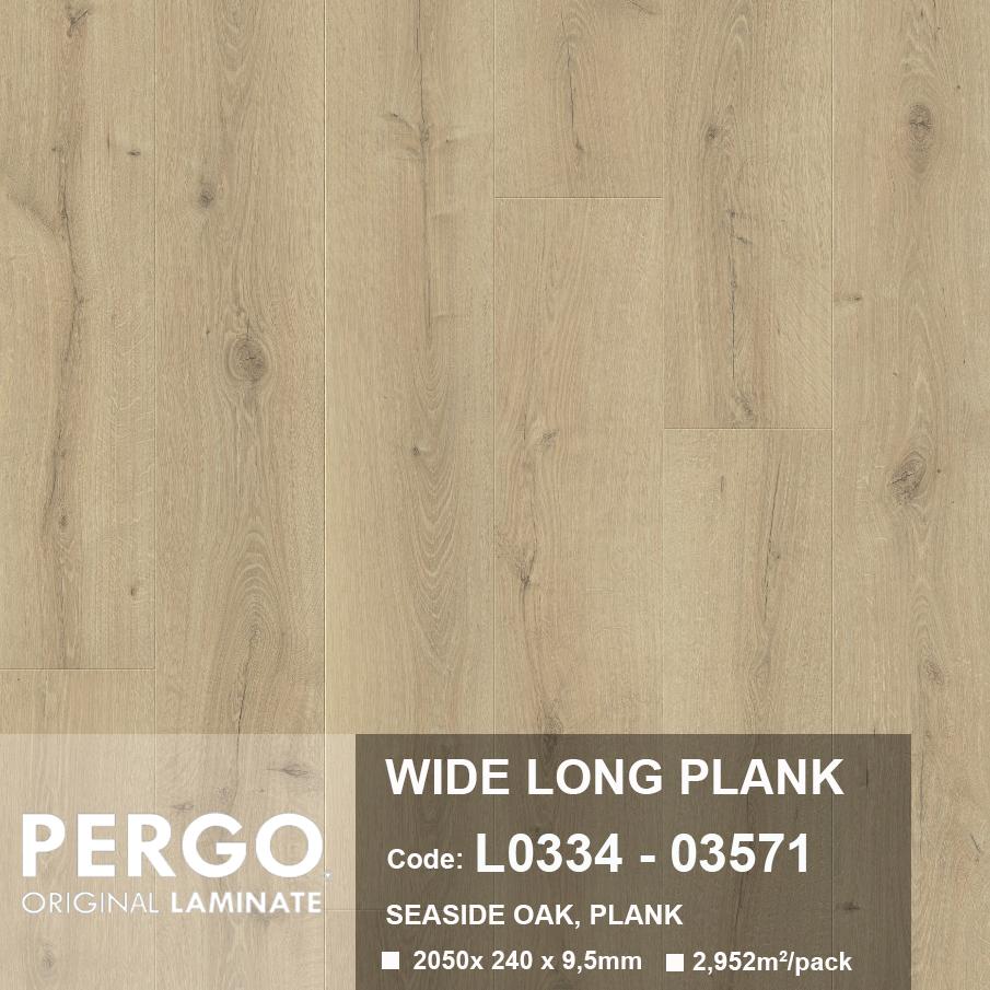 Chi tiết bề mặt vân gỗ Pergo Wide Long Plank 9.5mm mã 03571