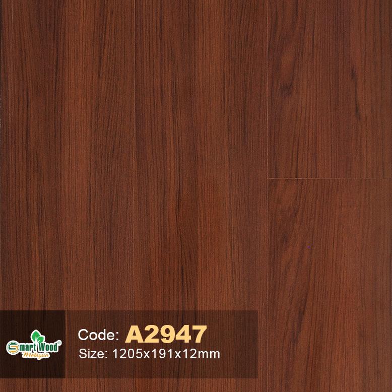Sàn gỗ SmartWood 12mm mã A2946 màu nâu óc chó Walnut
