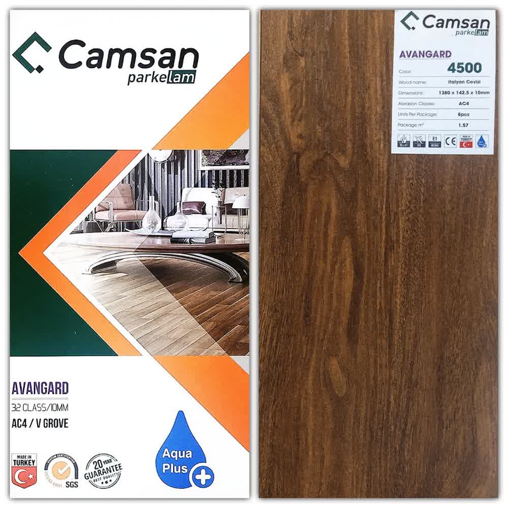 Sàn gỗ Camsan 10mm mã 4500 tông màu xám hiện đại