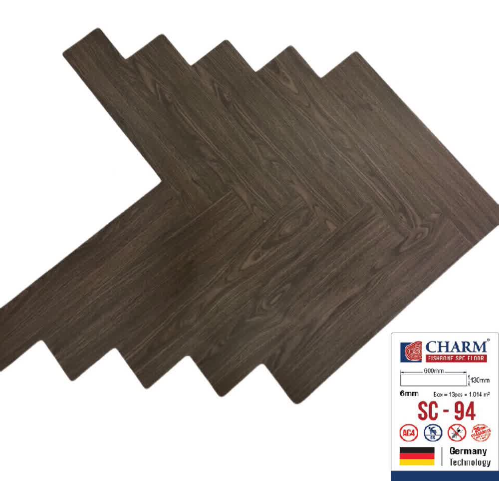Sàn nhựa Charm Wood 5mm thi công căn hộ TPHCM