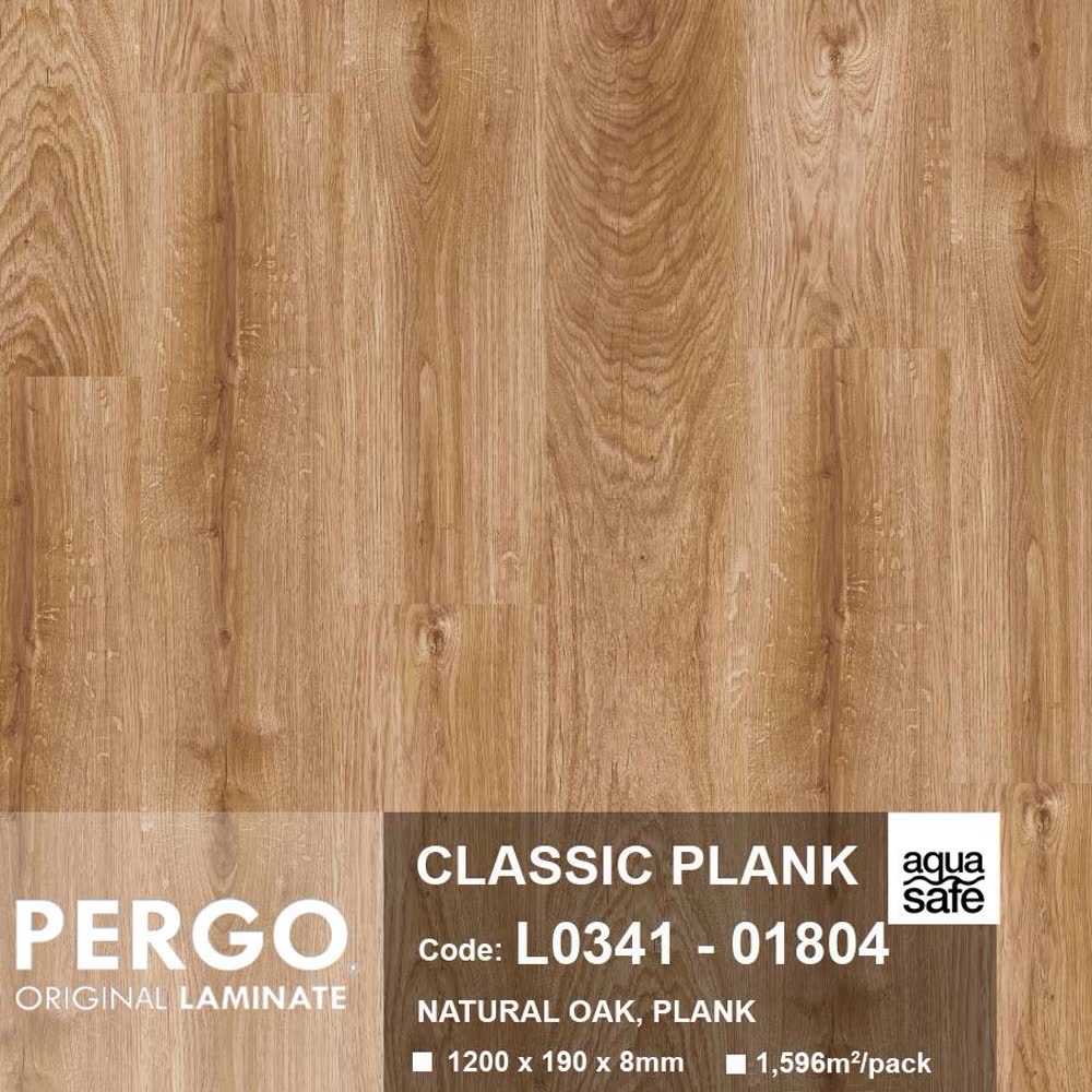 Bảng màu và mã sản phẩm sàn gỗ Pergo Classic Plank 8mm