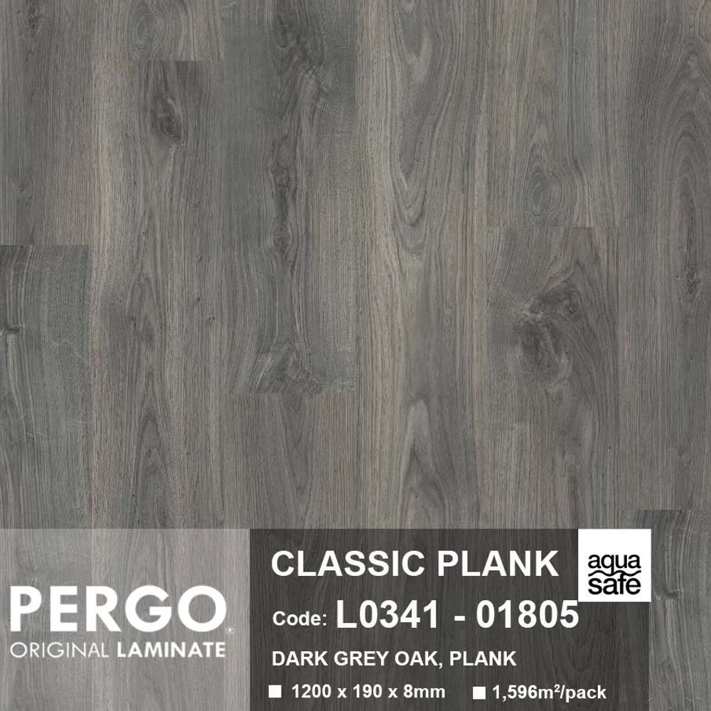 Không gian phòng ngủ ốp sàn gỗ Pergo Classic Plank 8mm sang trọng