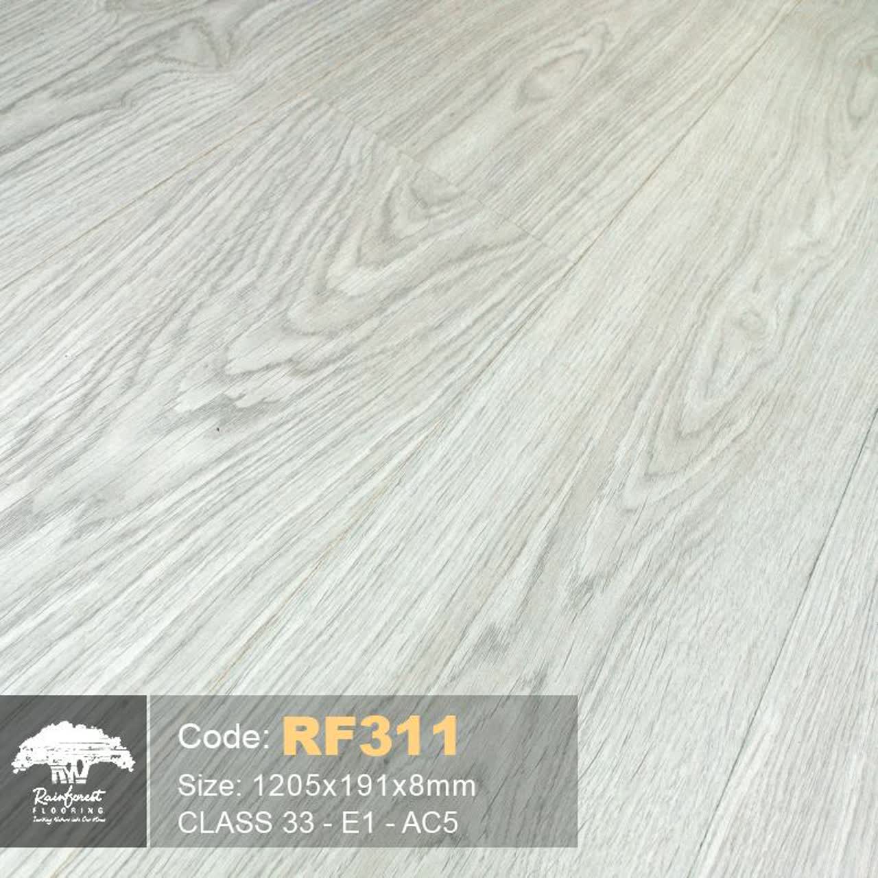 Sàn gỗ Rain Forest 12mm cao cấp nhập khẩu Malaysia mã RF515 vân gỗ nâu sang trọng
