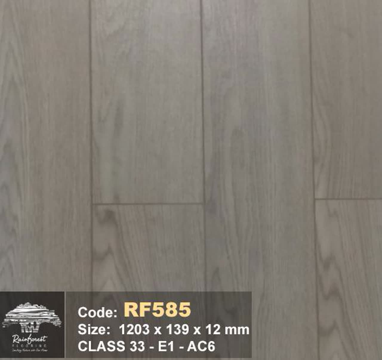 Hình ảnh mẫu sàn gỗ Rain Forest 12mm mã RF585 lát hoàn thiện thực tế tại công trình căn hộ chung cư TPHCM