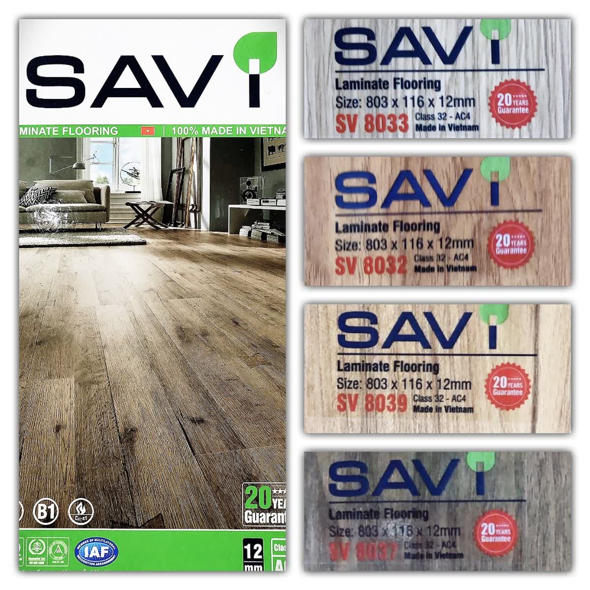 Thi công thực tế sàn gỗ SAVI 12mm S813 sang trọng