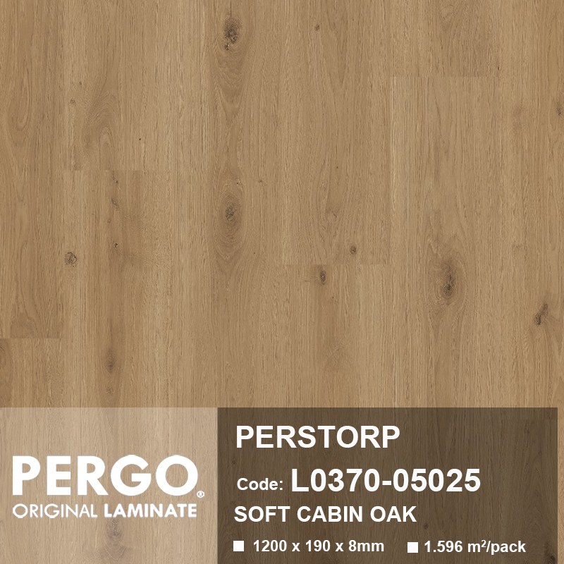 Sàn gỗ Pergo L0370-05025 - SOFT CABIN OAK L0370-05025 - Sàn Gỗ Thiên Ngân