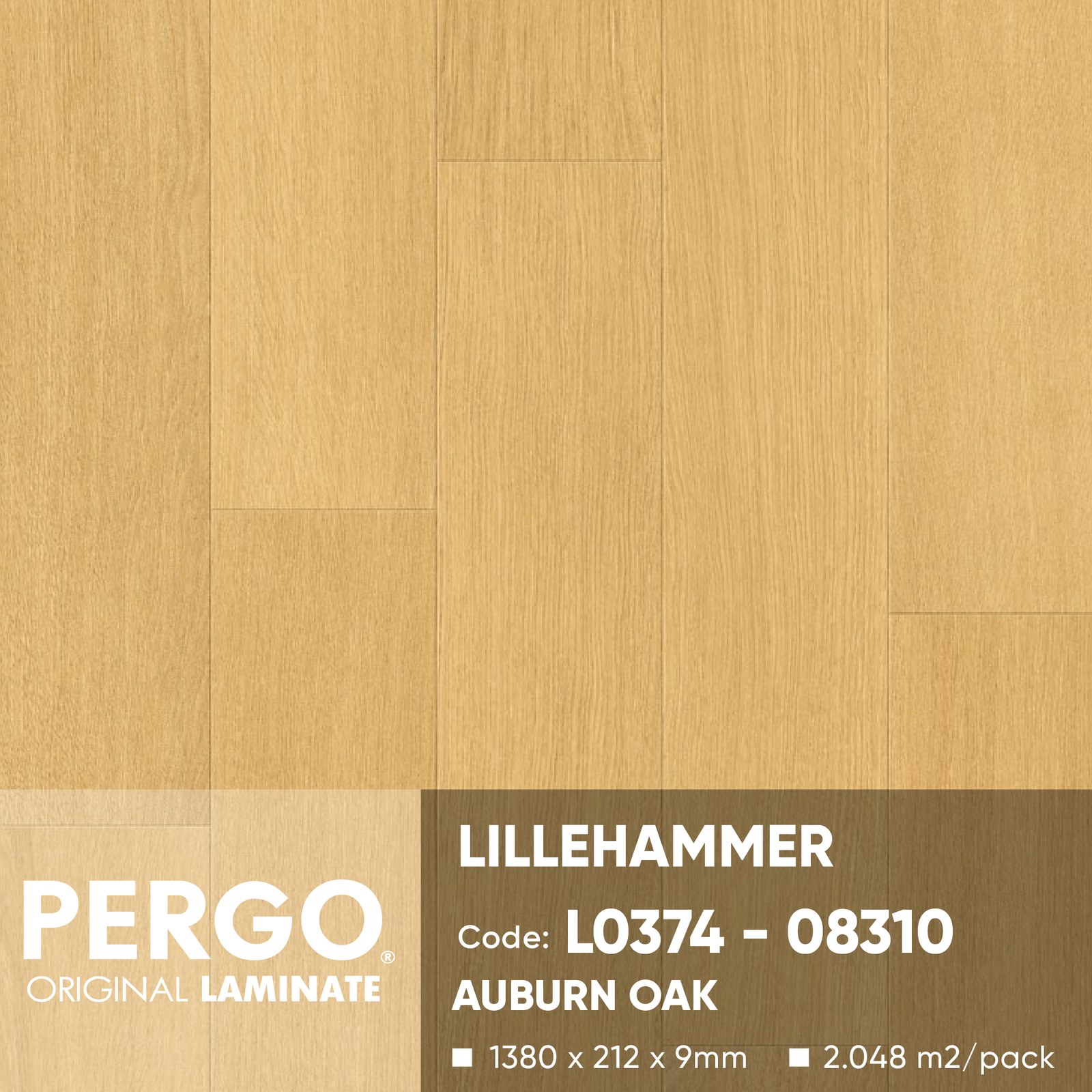 Sàn gỗ Pergo L0374-08310 - AUBURN OAK L0374-08310 - Sàn Gỗ Thiên Ngân