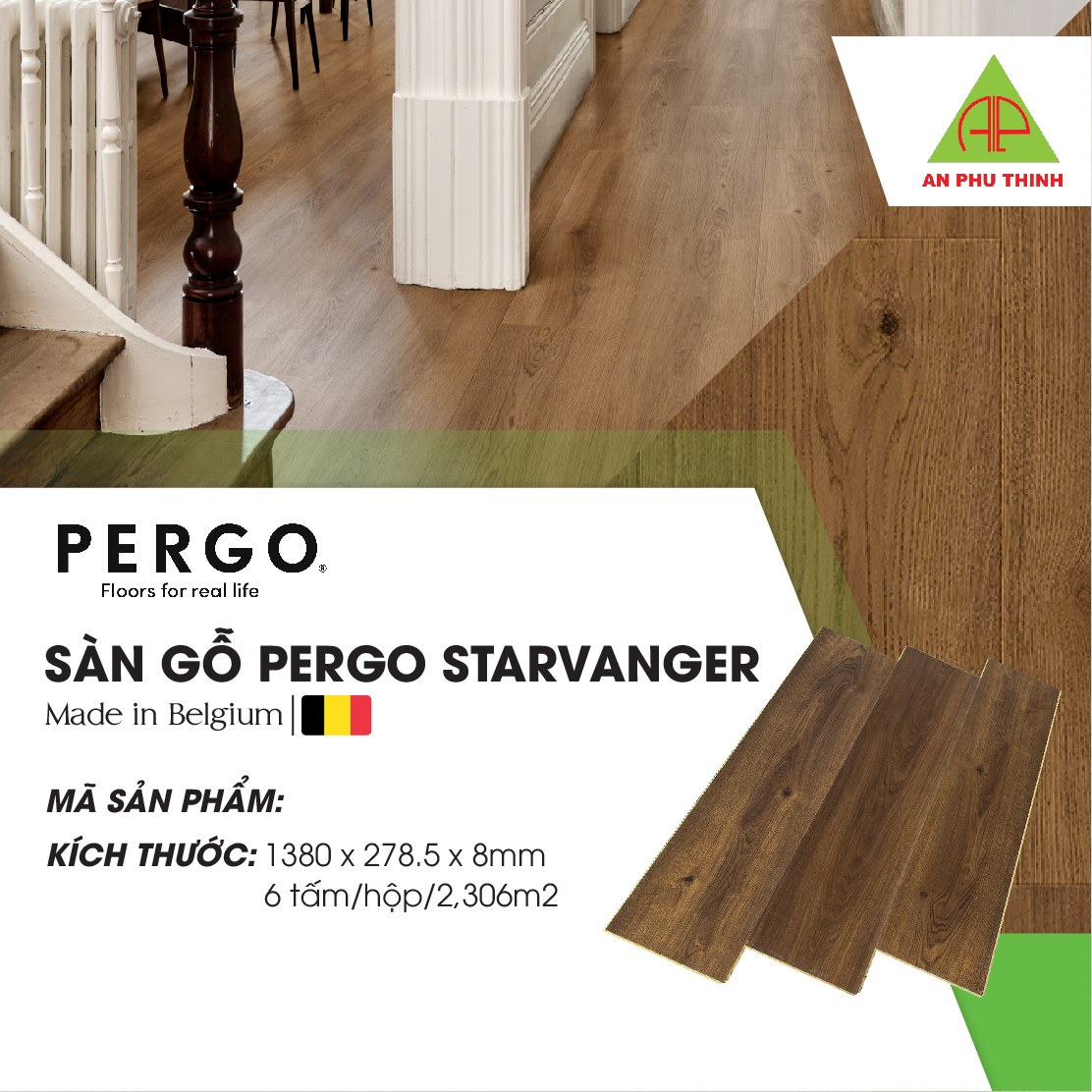 Sàn gỗ Pergo L0345-04994 - BLOSSOM OAK L0345-04994 - Sàn Gỗ Thiên Ngân