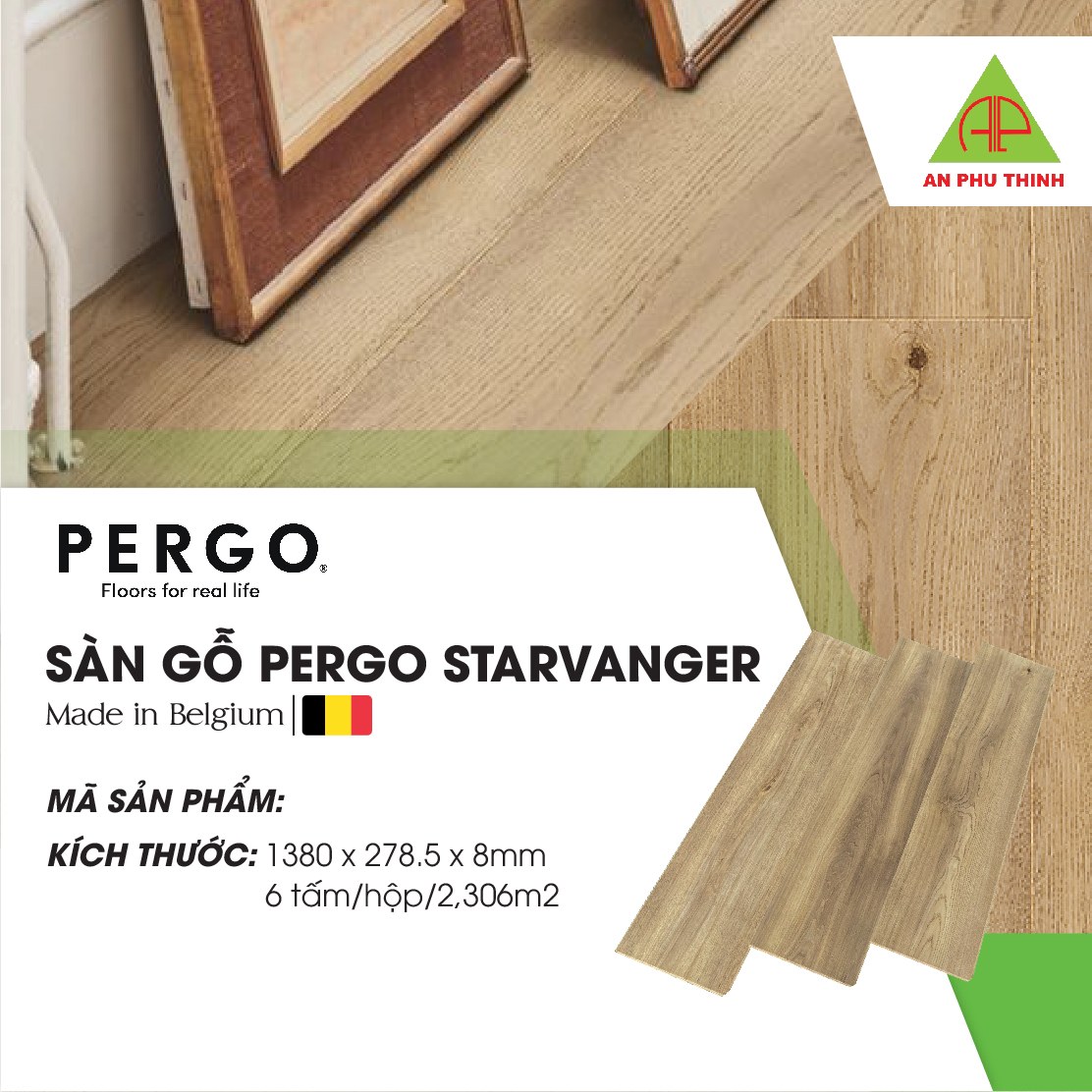 Sàn gỗ Pergo L0345-04995 - VALLEY OAK L0345-04995 - Sàn Gỗ Thiên Ngân