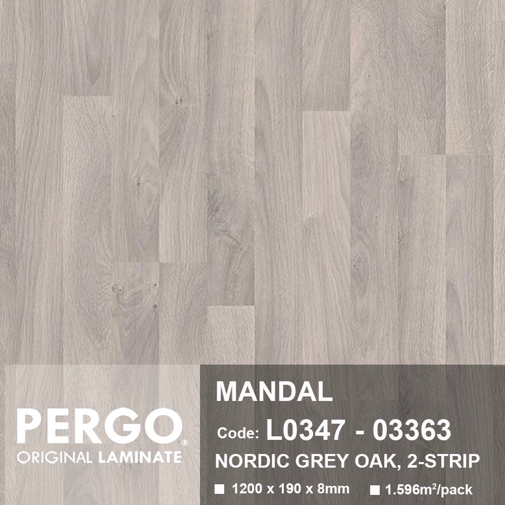 Mẫu ván sàn gỗ Pergo Mandal với vân gỗ sồi tự nhiên tinh tế
