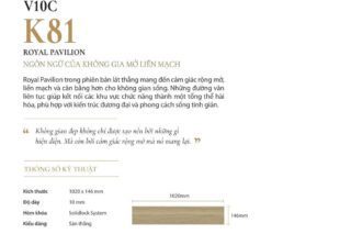Catalog Kobler Versailles 10 Royal Pavilion (K81) - Sàn thẳng - Sàn Gỗ Thiên Ngân