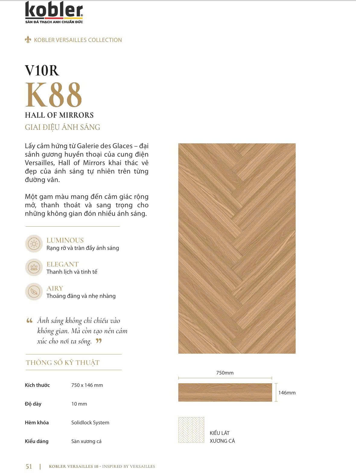 Sàn Kobler Versailles 10 lắp đặt hành lang - Sàn Gỗ Thiên Ngân